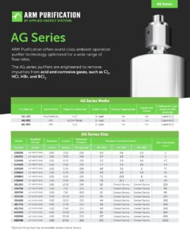 ARM Purification Point-of-Use Purifiers: AG Series